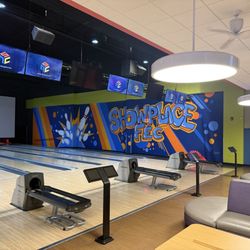 Showplace Entertainment Center & Burgh House - Bowling lanes.