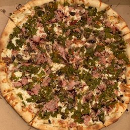 Large Ham, Mushroom, & 2x Green Chile
