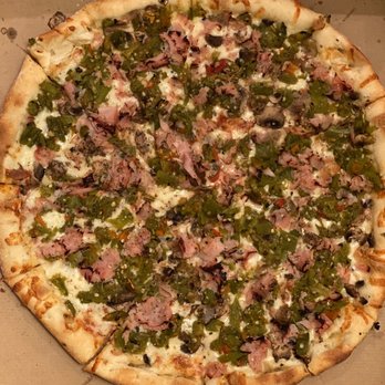 Dion's Pizza - Large Ham, Mushroom, & 2x Green Chile - Pizza Near Me - Rio Rancho, New Mexico