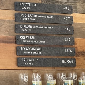 Upstate Brewing - Menu - Breweries Near Me - Watkins Glen, New York
