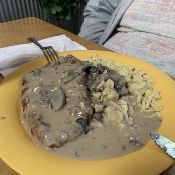 Bratzeit - Jagerschnitzel with Spaetzle - German Near Me - Dahlonega, Georgia
