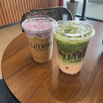 Le'Drip Coffee And Tea - Ube cheese coffee, strawberry matcha latte - Coffee & Tea Near Me - Houston, Texas Le'Drip Coffee And Tea - Ube cheese coffee, strawberry matcha latte - Coffee & Tea Near Me - Houston, Texas