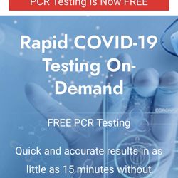 Rapid Covid Now - Website screen shot