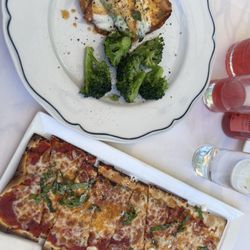Chicken Pollo al Prosciutto and Margherita Pizza
