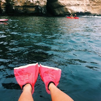 Surf Diva Surf School - Water was cold but we went snorkeling by the caves anyways. - Surf Shop Near Me - La Jolla, California