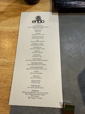 Menu photo 6 Sushi Endo Austin, TX Menu photo 6 Sushi Endo Austin, TX