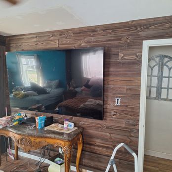 All Facets - Shiplap wall I installed - Plumbing Near Me