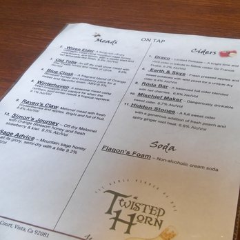 Twisted Horn Mead & Cider - Cideries Near Me - Vista, California
