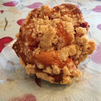 Café Cravings - Strawberry Rhubarb Muffin - Coffee & Tea Near Me - White Bear Lake, Minnesota