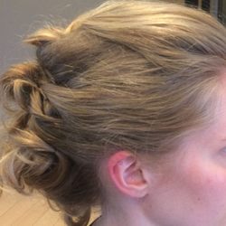 Simonson's Salon And Spa - Coon Rapids - Side profile of the "3rd" updo I got.