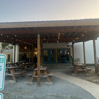 Buddy's - Outside entrance. Lots of outdoor seating in a quiet area. - Burgers Near Me - Florence, South Carolina