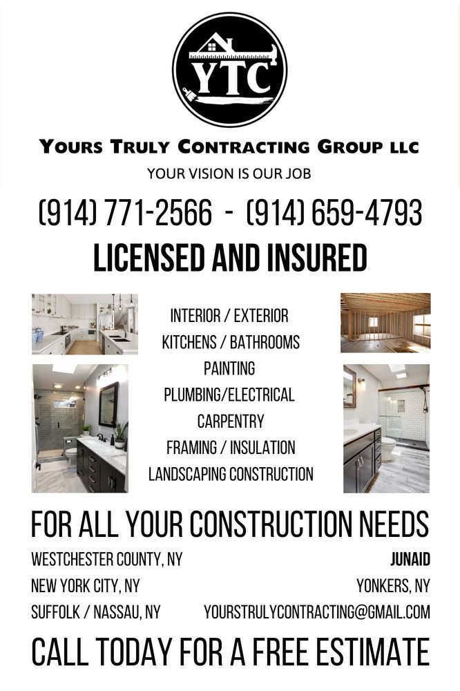 Slide of Yours Truly Contracting Group