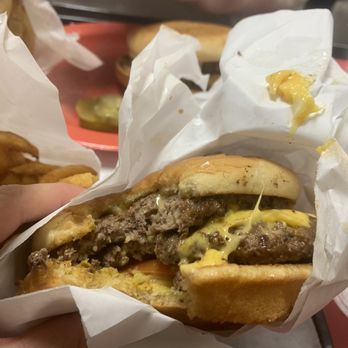 Dan's Hamburgers - Austin - Double meat double cheese - Burgers Near Me - Austin, Texas
