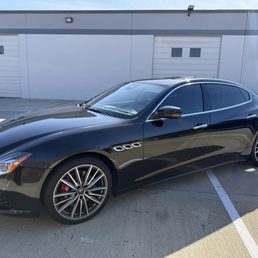 Metallic black wrap with ceramic and window tinting