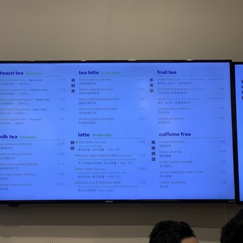 Teazzi Tea Shop - Boston - Menu 9/2022 - Bubble Tea Near Me - Boston, Massachusetts