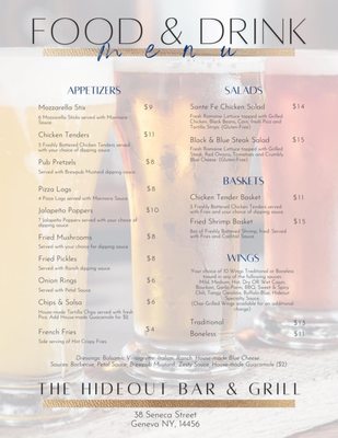 Menu photo 6 The Hideout Geneva, NY