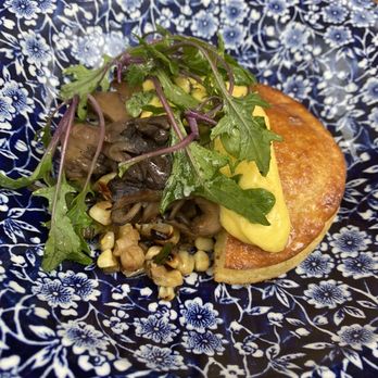 Campfire - Charred mushrooms with cornbread - New American Near Me - Carlsbad, California