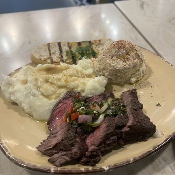 Urban Plates - Mash potato + Chimichurri Grass Fed Steak + Hummus & Pita Chips - Salad Near Me - San Jose, California Urban Plates - Mash potato + Chimichurri Grass Fed Steak + Hummus & Pita Chips - Salad Near Me - San Jose, California