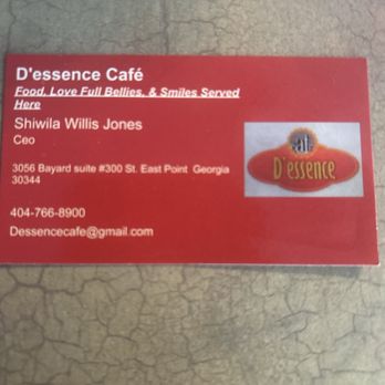 Dessence Cafe - The correct name of the restaurant - Seafood Near Me - East Point, Georgia