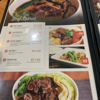 Fil Cuisine - Menu 10/26/19 - Filipino Near Me - Kent, Washington