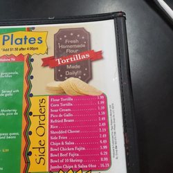 Papa Poblano's Mexican Cafe - Menu False advertising