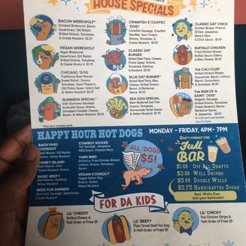 Dat Dog - Happy Hour Menu - Hot Dogs Near Me - New Orleans, Louisiana Dat Dog - Happy Hour Menu - Hot Dogs Near Me - New Orleans, Louisiana