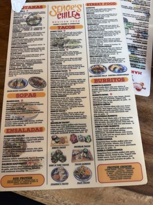 Menu photo 2 Senor Chile Cafe Severna Park, MD Menu photo 2 Senor Chile Cafe Severna Park, MD