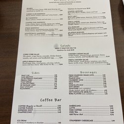Chappie's Cafe - Menu side 2