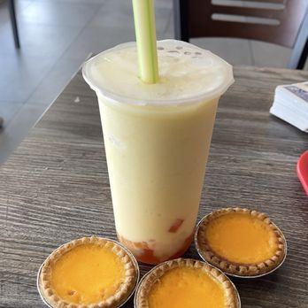 D T Dim Sum & Tea - Pineapple smoothie And Egg Tart - Coffee & Tea Near Me - San Leandro, California D T Dim Sum & Tea - Pineapple smoothie And Egg Tart - Coffee & Tea Near Me - San Leandro, California