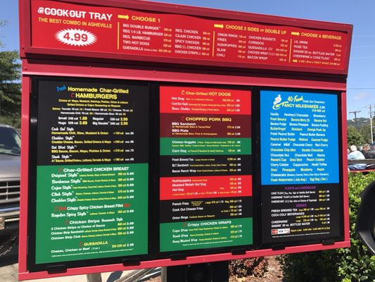 Menu photo 2 Cook Out Asheville, NC