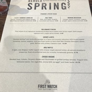 First Watch - Spring menu - Breakfast & Brunch Near Me - Newtown Square, Pennsylvania