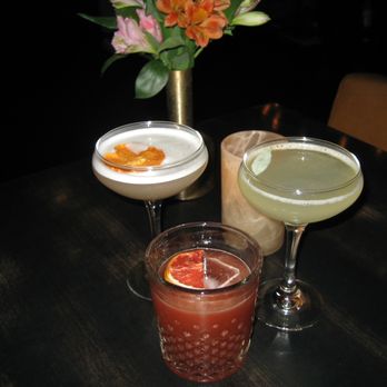 Gretel - The Hellion (left), Hang 11 (middle), Who Sencha (right) - Cocktail Bars Near Me - Chicago, Illinois