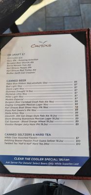Menu photo 6 Canyons Restaurant at The Crossings Carlsbad, CA