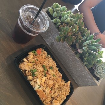 B Nutritious - Pinapple fried rice and their freshly brewed cold brew! - Salad Near Me - Fountain Valley, California