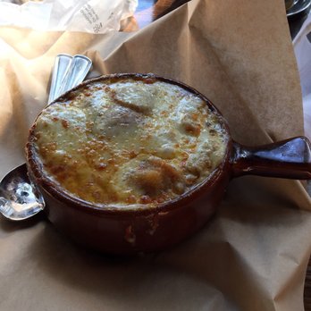 Grease Burger Beer and Whiskey Bar - French onion soup -- SO GOOD !! - Burgers Near Me - West Palm Beach, Florida