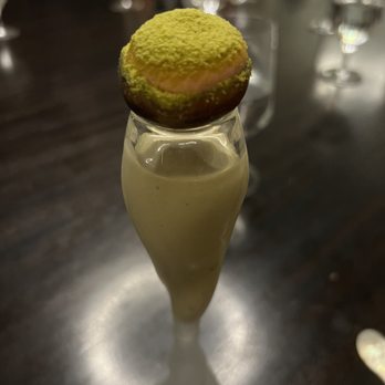 Alinea - Pistachio milkshake - New American Near Me - Chicago, Illinois