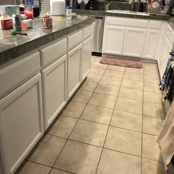 E.E Custom Cabinet Painting - Kitchen Island Cabinets AFTER - Painters Near Me - Vallejo, California