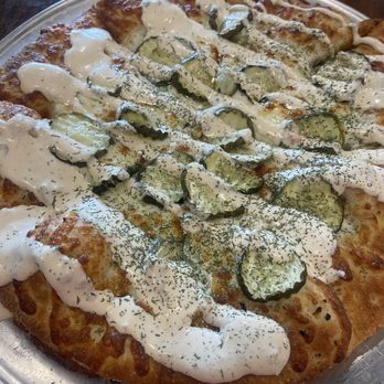 Beerhead Bar And Eatery - Pickle Pizza after the 3rd attempt to get it right - Beer Bar Near Me - San Antonio, Texas Beerhead Bar And Eatery - Pickle Pizza after the 3rd attempt to get it right - Beer Bar Near Me - San Antonio, Texas
