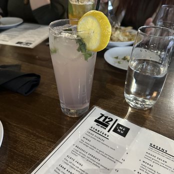 712 Eat + Drink - Lavender Cloud cocktail - New American Near Me - Council Bluffs, Iowa 712 Eat + Drink - Lavender Cloud cocktail - New American Near Me - Council Bluffs, Iowa