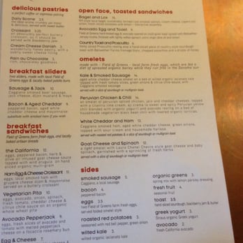 Sunflower Caffe - Menu - Coffee & Tea Near Me - Sonoma, California