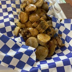Check Point Germany - Curry Wurst with Fries - delicious!