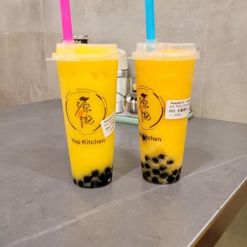 Yep Kitchen - Mango smoothie with plastic tasting tapioca balls - Juice Bars & Smoothies Near Me - Chicago, Illinois
