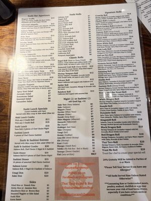 Menu photo 2 Thai Tara Sushi & Bar Williamsburg, VA Menu photo 2 Thai Tara Sushi & Bar Williamsburg, VA