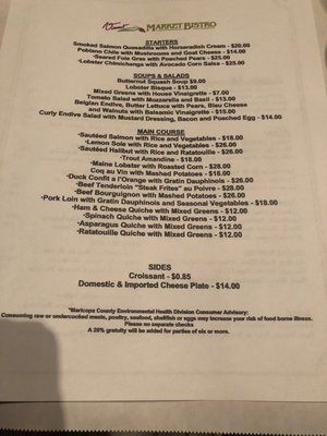 Menu photo 2 Vincent Market Bistro Phoenix, AZ