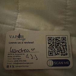 Vapor Lounge - Business card