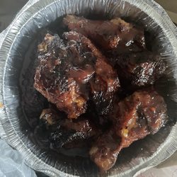 Honey glaze bbq wings