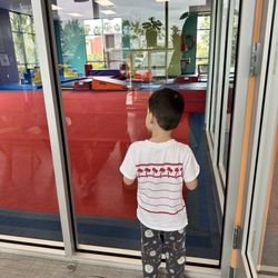 The Little Gym of Milpitas, CA - My curious LO ready for his trial class!