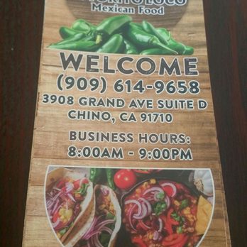 El Torito Loco - The menu - Mexican Near Me - Chino, California