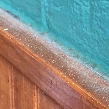 Dozens - this was the dust on the moulding right next to our table - Breakfast & Brunch Near Me - Denver, Colorado