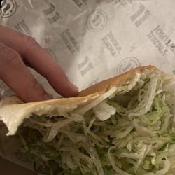 Jimmy John's - Do you see this bread top? Me neither. (That's legit the top bread of the sammie, yall)
